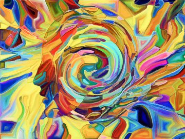 Canlı parçalanma arka plan