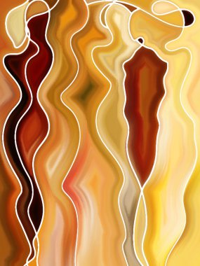 Kadın eğrileri arka plan