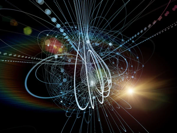 Bilgisayar dalga parçacık — Stok fotoğraf