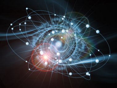 Atom aranjman arka plan