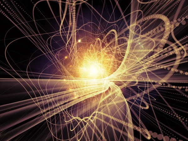 波動粒子の花 — ストック写真