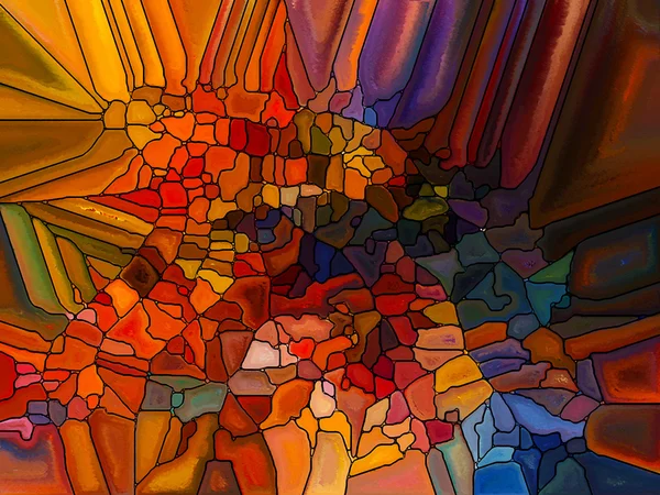 Visualization of Digital Stained Glass — Stock Photo, Image