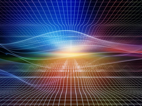 Virtualization of Light Waves — Stock Photo, Image