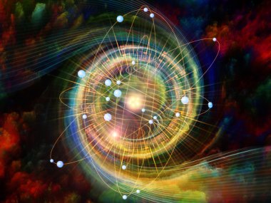 Atom aranjman arka plan