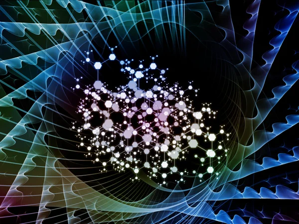 Conceptual Atoms background — Stock Photo, Image