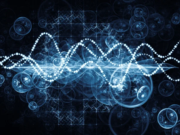 Virtual Sine Waves — Stock Photo, Image