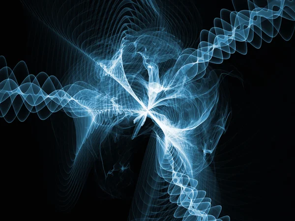 正弦波的能量 — 图库照片