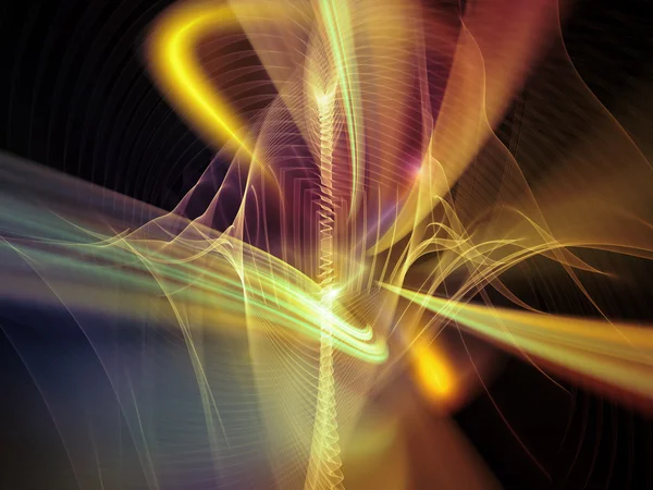 Evolving Light Waves — Stock Photo, Image