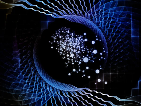 Концептуальні атомів фону — стокове фото
