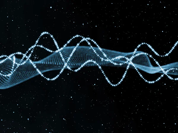 Dijital sinüs dalgaları — Stok fotoğraf