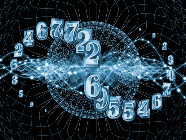 Conceptual Numbers background — Stock Photo, Image