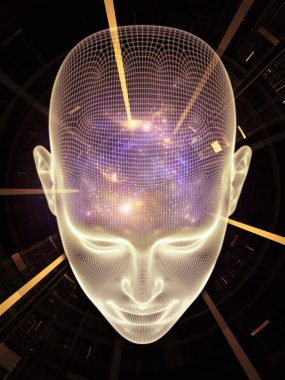 İnsan kafa işleme görselleştirme 