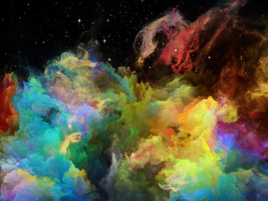 renkli boşluk bulutsu 