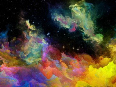 renkli boşluk bulutsu 