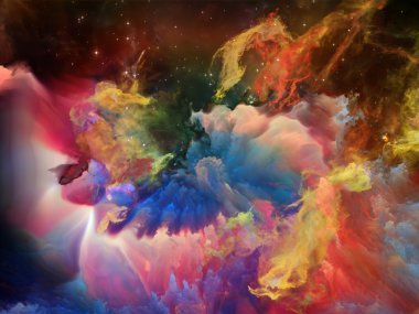 renkli boşluk bulutsu 