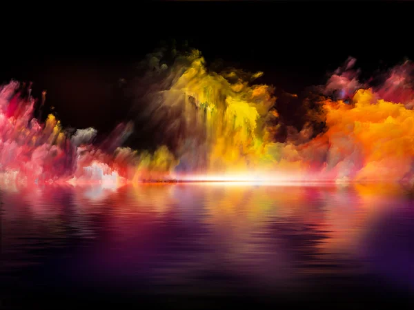 Vivid and Colorful fog — Stock Photo, Image