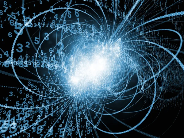 科学と粒子の軌跡 — ストック写真