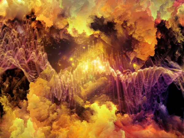 가상 구름의 태동 — 스톡 사진