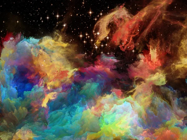 Nébuleuse de l'espace coloré — Photo
