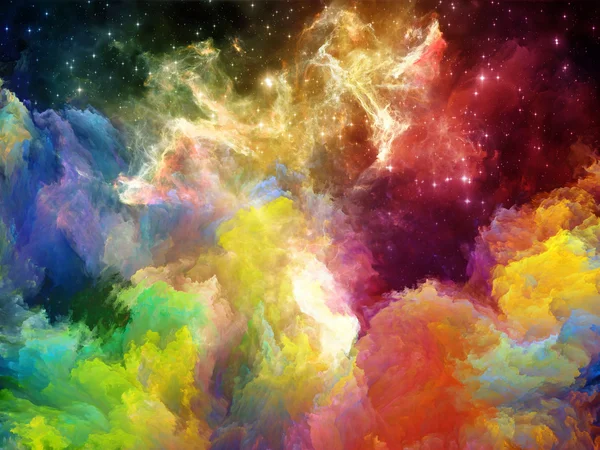 Colorful Space Nebula — Stock Photo, Image