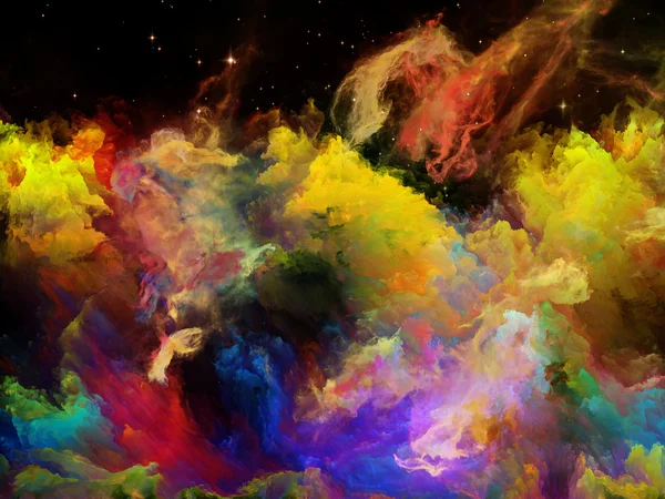 Nebuloasa spațială colorată — Fotografie, imagine de stoc