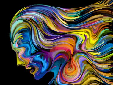 Boyalı rüya çiçek