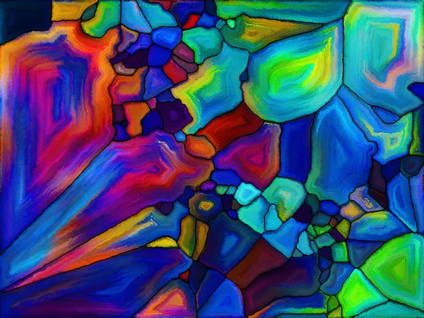 Painted stained glass — Stock Photo, Image
