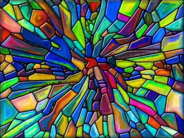 Renkli vitray — Stok fotoğraf