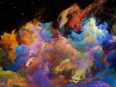 renkli boşluk bulutsu 