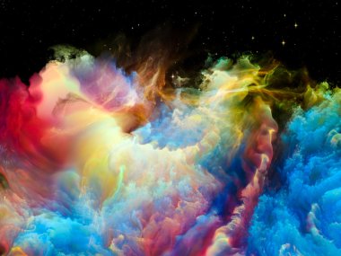 renkli boşluk bulutsu 
