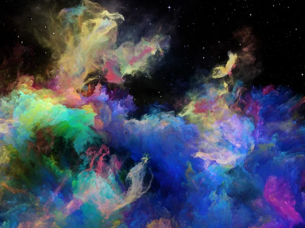 Colorful Space Nebula — Stock Photo, Image