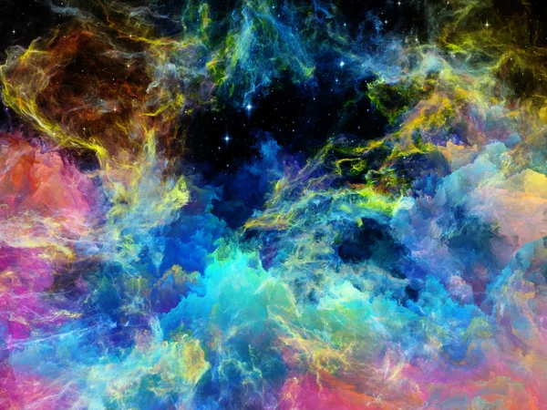 Nebulosa spazio colorato — Foto Stock