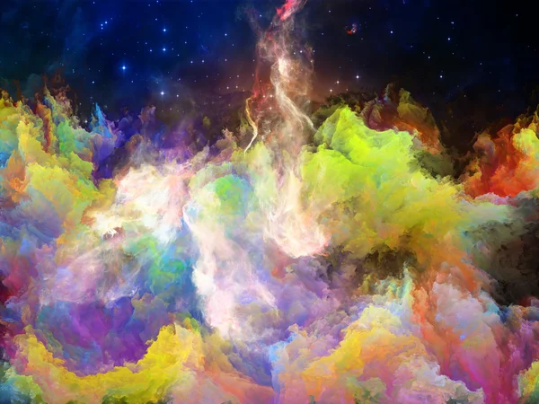 Colorful Space Nebula — Stock Photo, Image