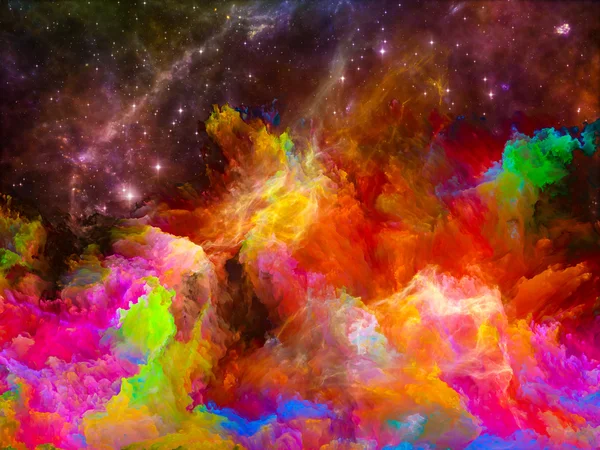 Colorful Space Nebula — Stock Photo, Image