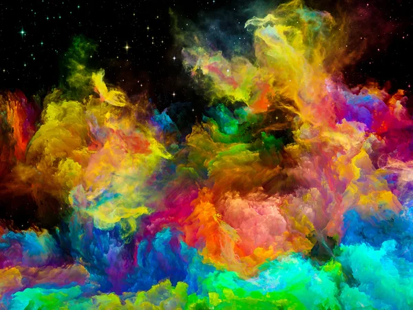 Opkomst van ruimte Nebula — Stockfoto