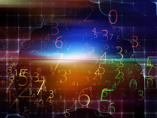 Evolving Numbers Background — Stock Photo, Image