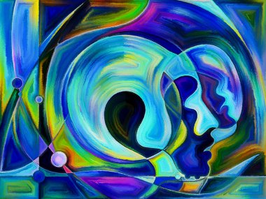 Renkli algı arka plan