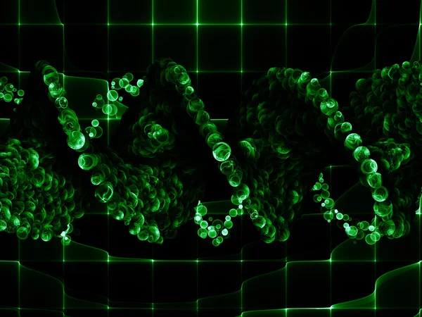 Sfondo di DNA artificiale — Foto Stock