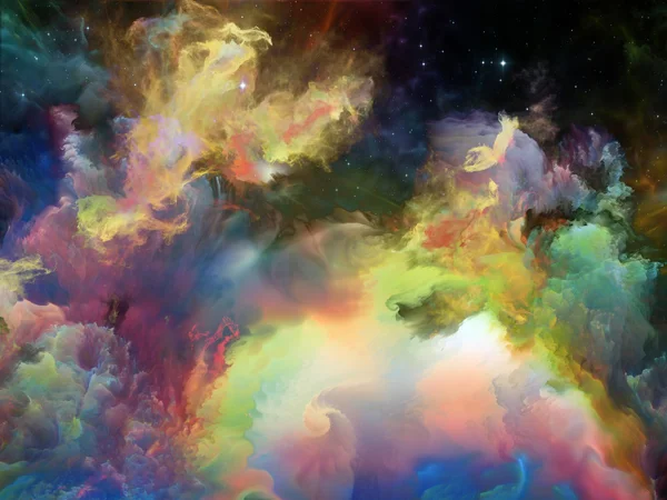 Elegância da Nebulosa Espacial — Fotografia de Stock