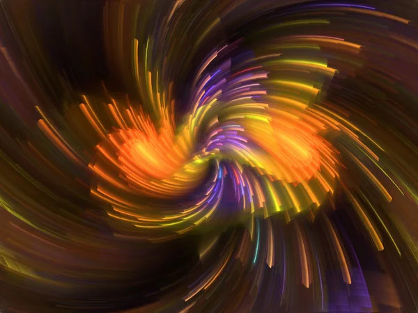 Glühen der sich bewegenden Teilchen — Stockfoto