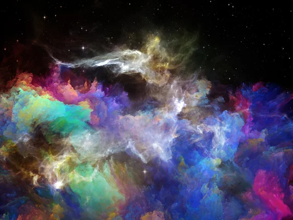 Viața interioară a nebuloasei spațiale — Fotografie, imagine de stoc