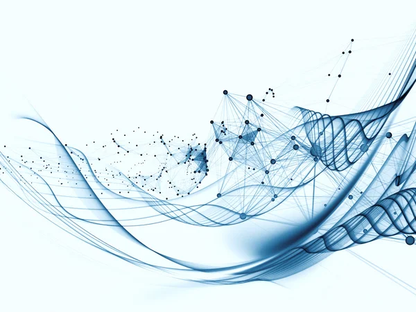 Wave Network background — Stock Photo, Image