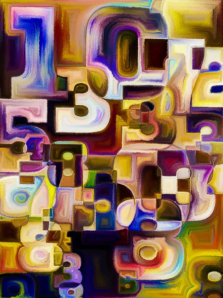 Nummer abstrakt bakgrund — Stockfoto