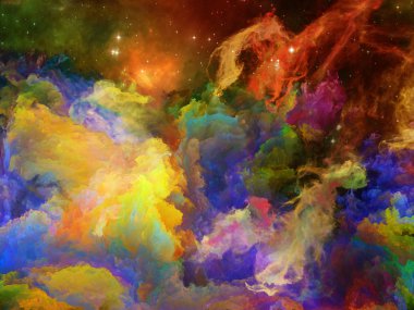 renkli boşluk bulutsu