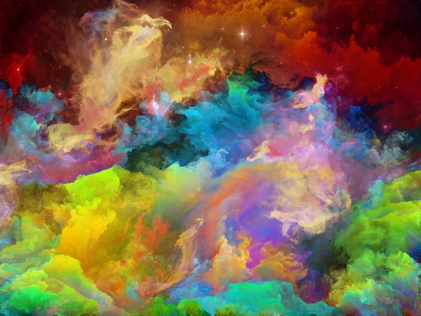 Rozkładanie Space Nebula — Zdjęcie stockowe