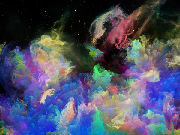 Renkli boşluk bulutsu — Stok fotoğraf