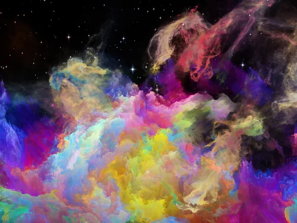 Nebulosa espacial vívida — Foto de Stock