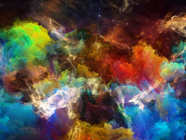 Ilusión de nebulosa espacial — Foto de Stock
