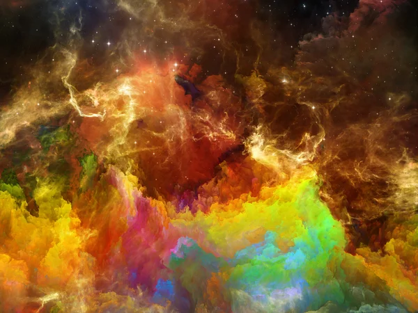 Ilusão da Nebulosa Espacial — Fotografia de Stock