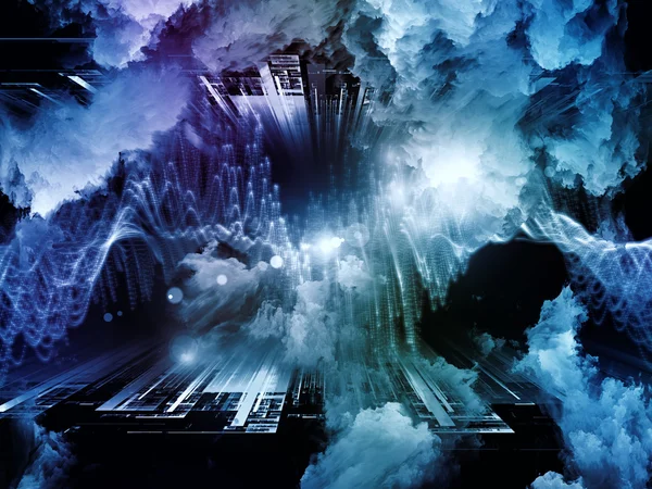 Computação de Nuvens Virtuais — Fotografia de Stock